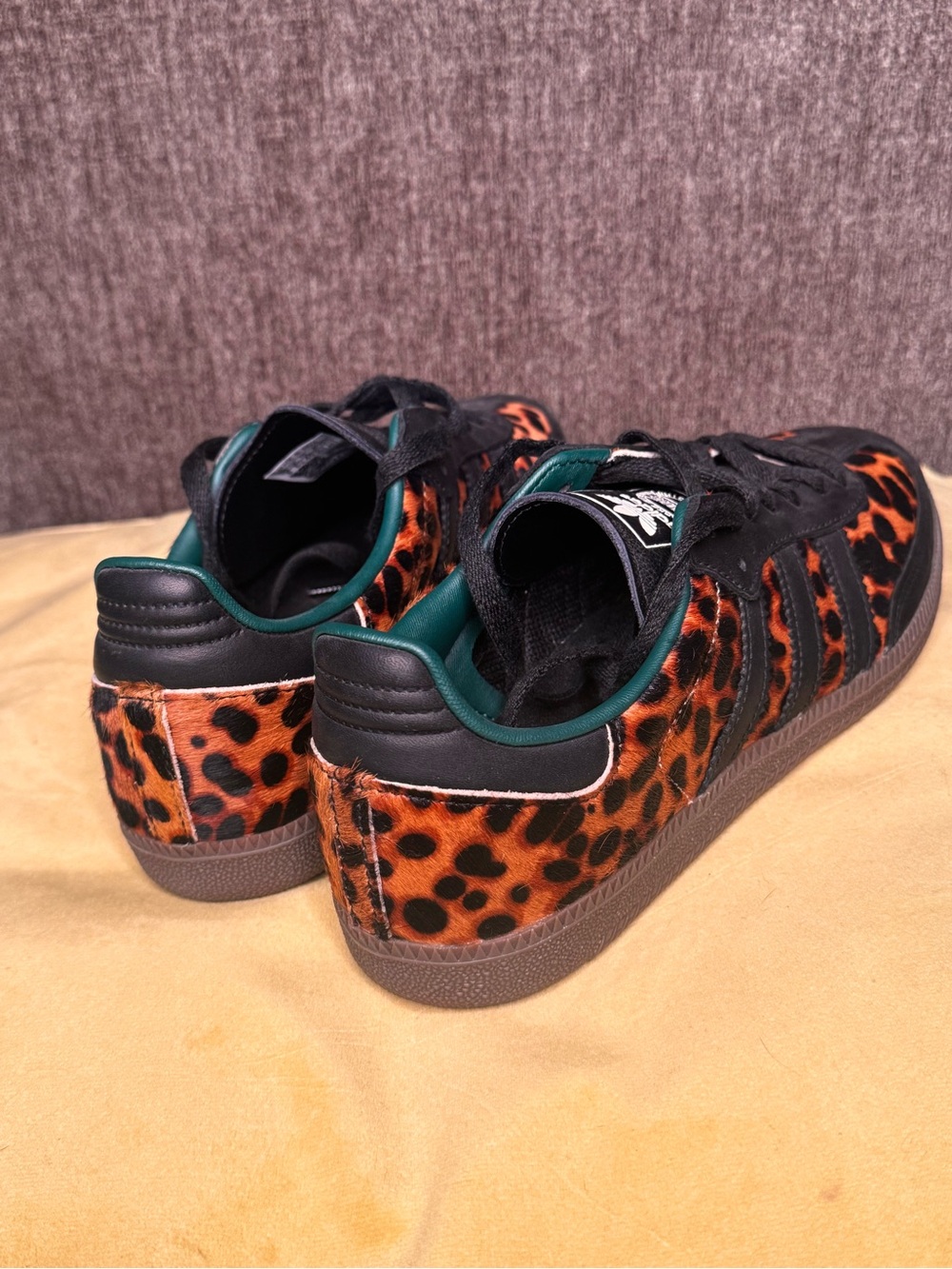 adidas Women’s Leopard Print Samba Sneakers - Picture 3 of 8